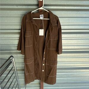 Women's Brown Utility Jacket
